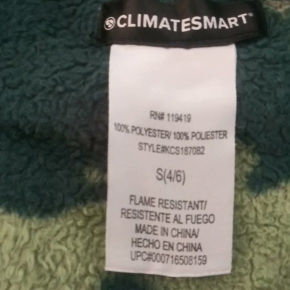 Climatesmart boys (childrens) size Small 4/6 green and brown dinosaur robe - Picture 7 of 9